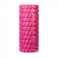 Ролик массажный для йоги INDIGO PVC IN077 14*33 см Розовый