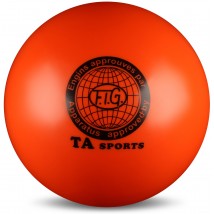 Мяч для художественной гимнастики металлик 400 г I-2 19 см Оранжевый