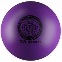 Мяч для художественной гимнастики металлик 400 г I-2 19 см Фиолетовый